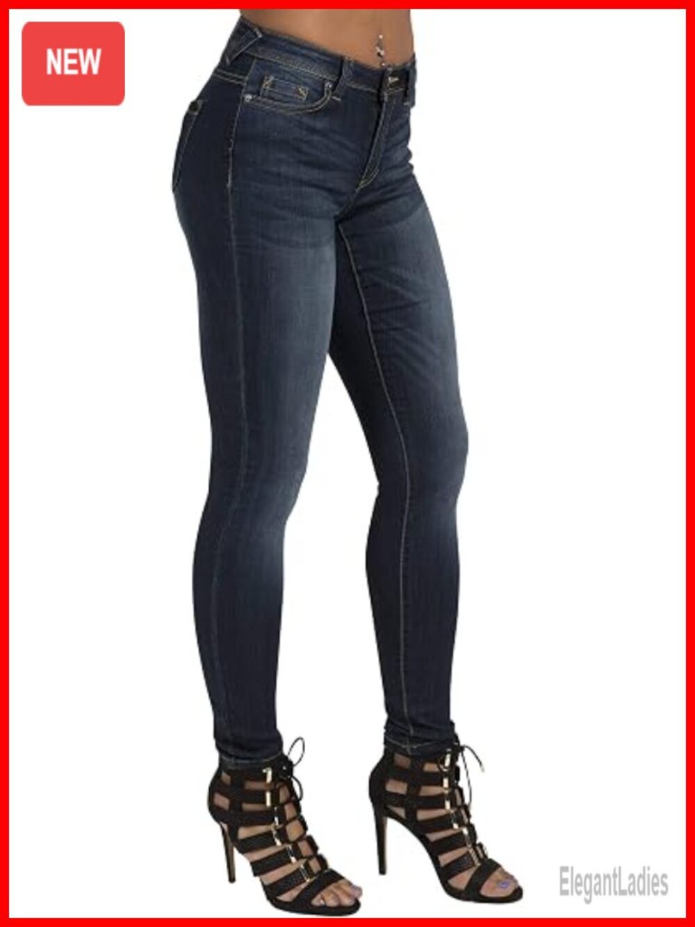 Curvy Fit High Rise Skinny Jeans with Extreme Stretch